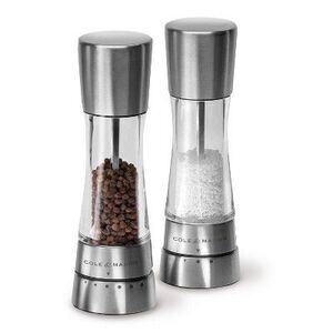 Cole & Mason -  7" Stainless Steel Salt and Pepper Mi Silver